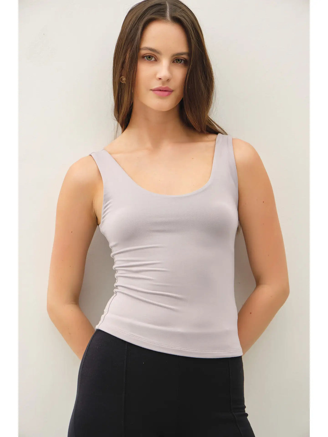 Scoop Neck Jersey Tank