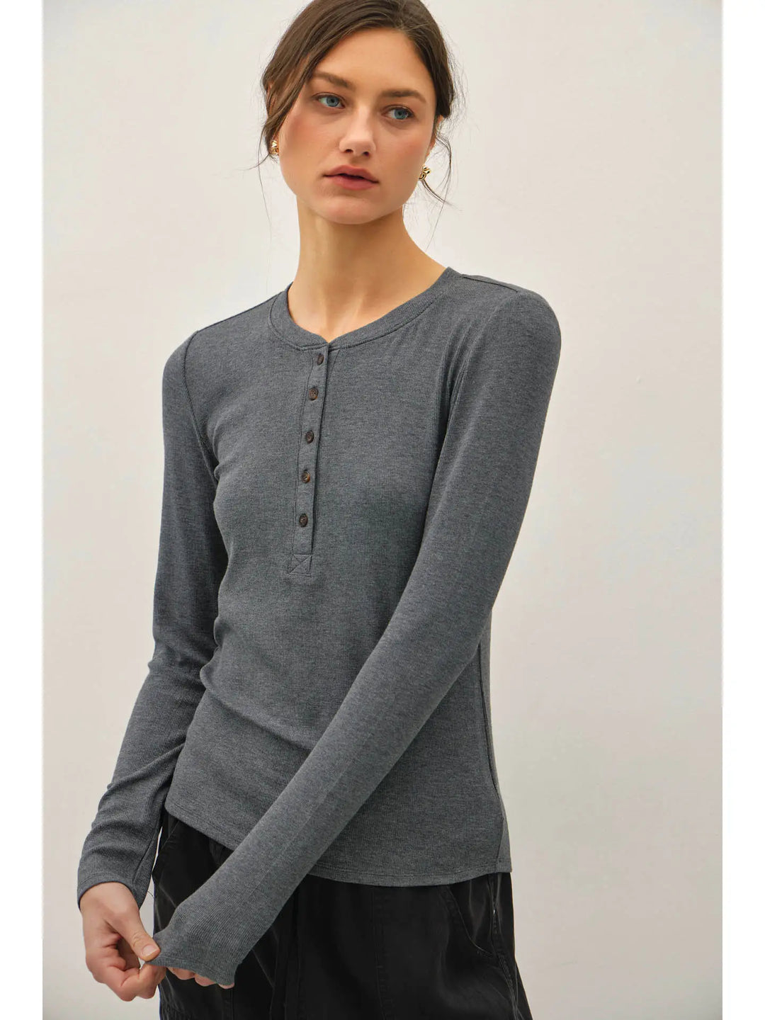 Ribbed Modal Henley