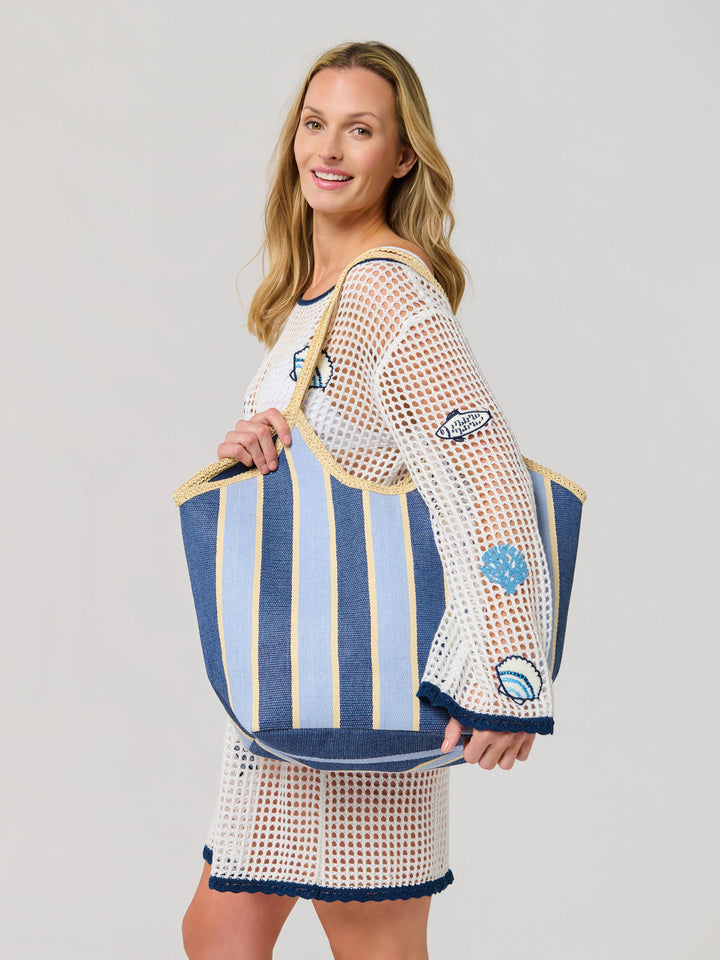 CAPRI TOTE: BLUE