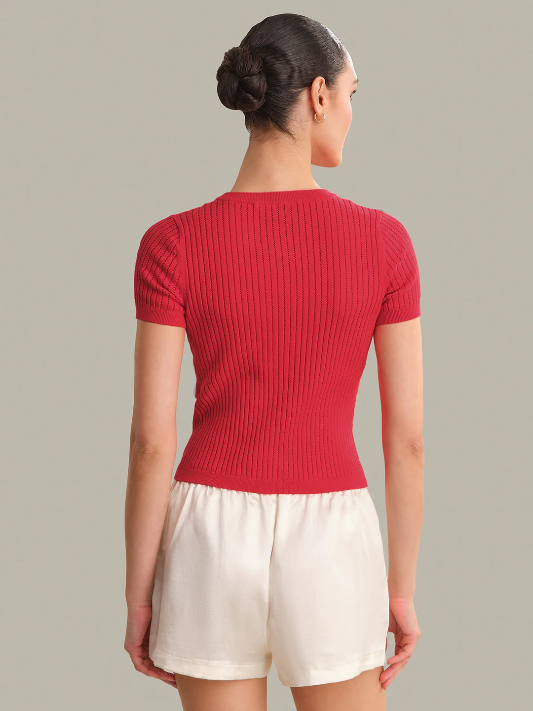 Anna Short Sleeve Button Down Cardi