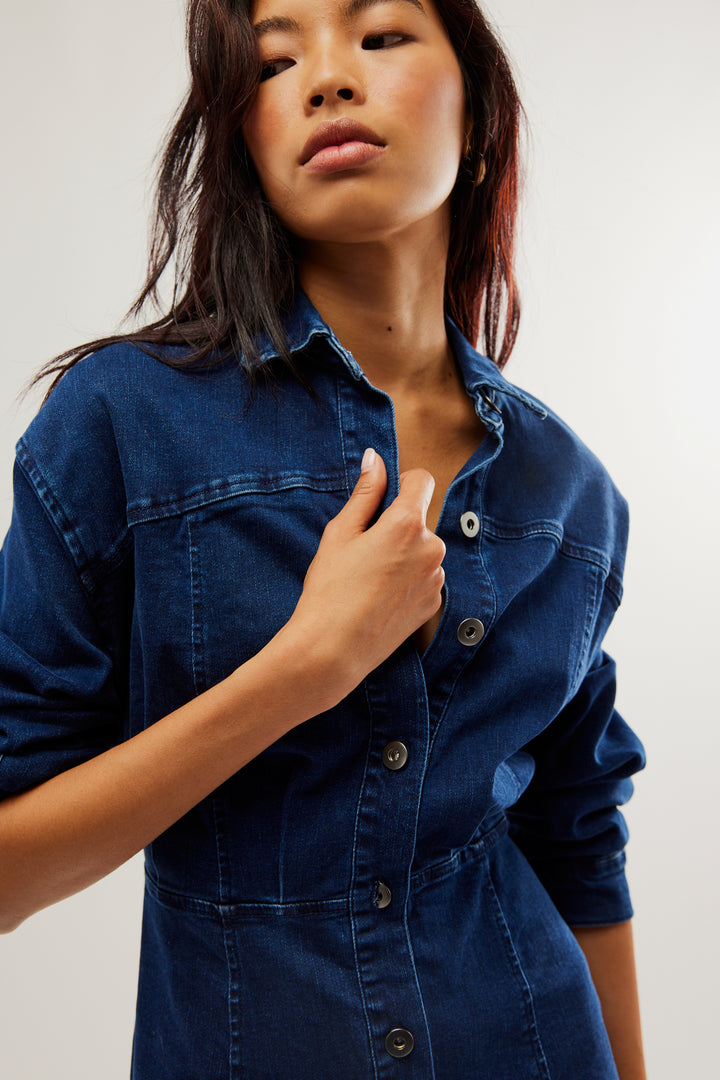 AMBER DENIM DRESS