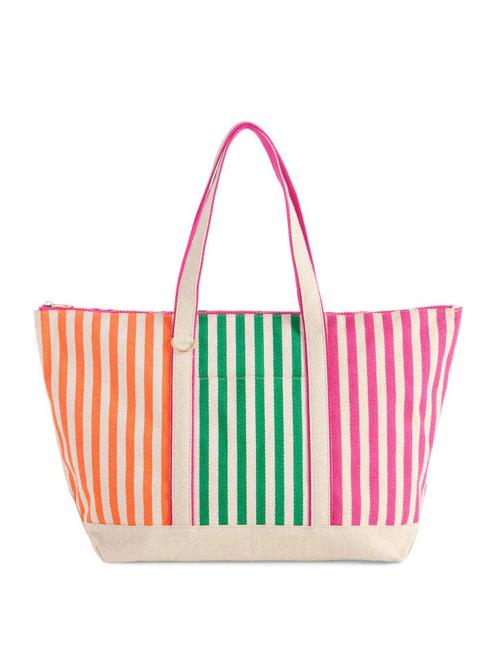 PORT STRIPE TOTE: MULTI