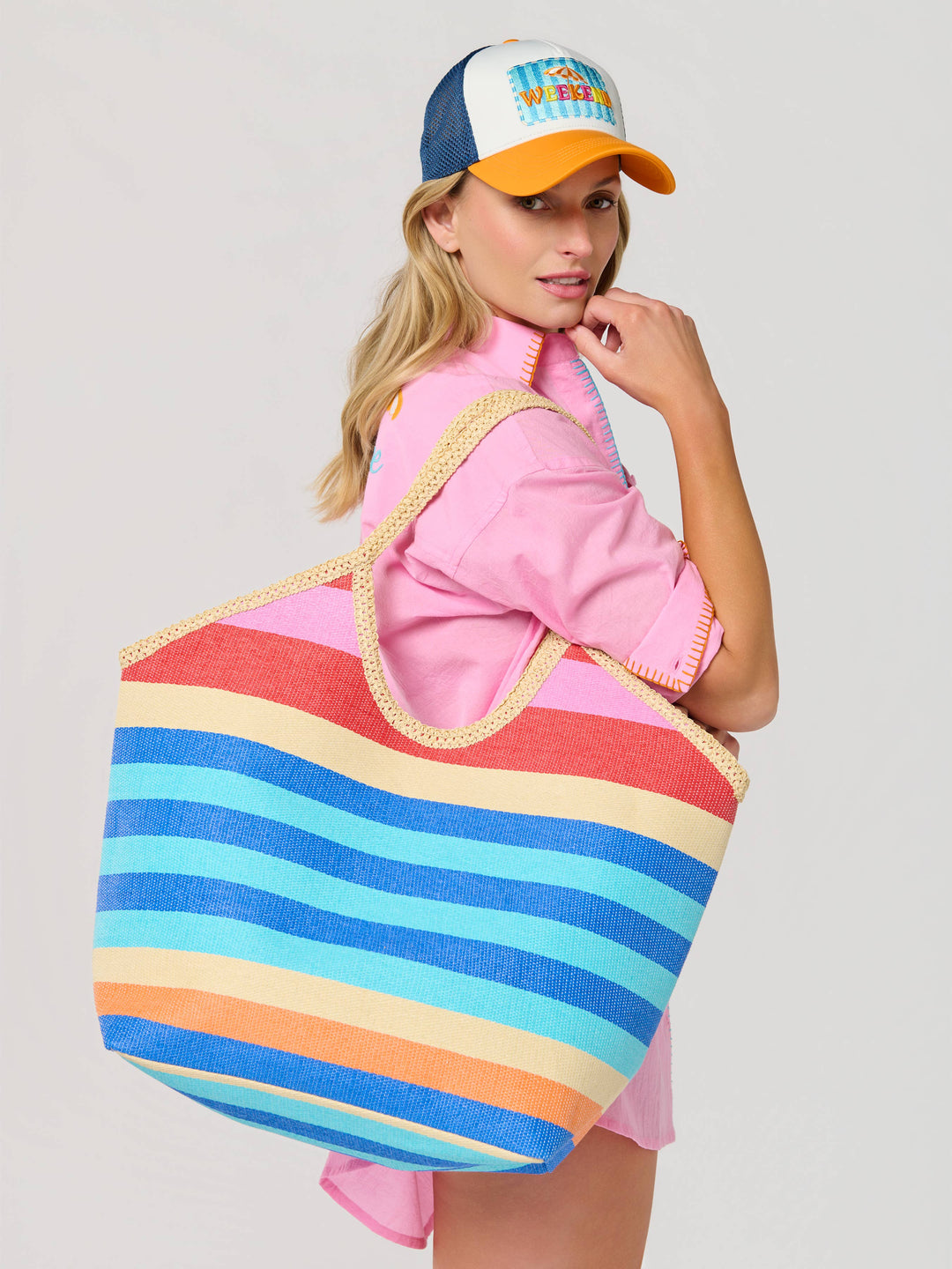 CAPRI TOTE: BLUE