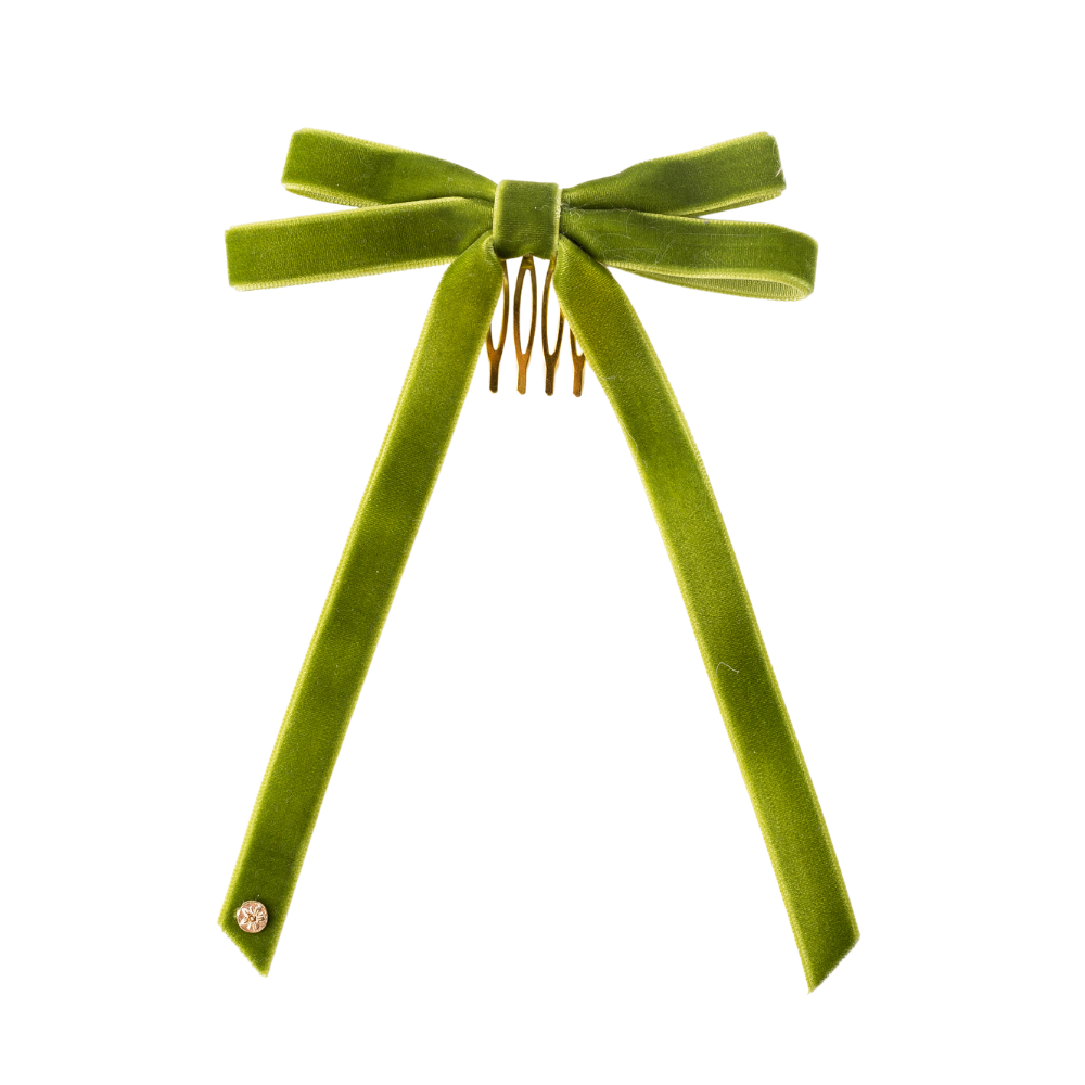 Viola Double Bow Comb - Green