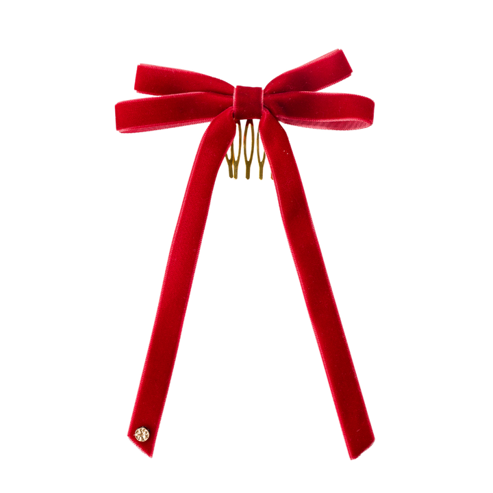 Viola Double Bow Comb - Red