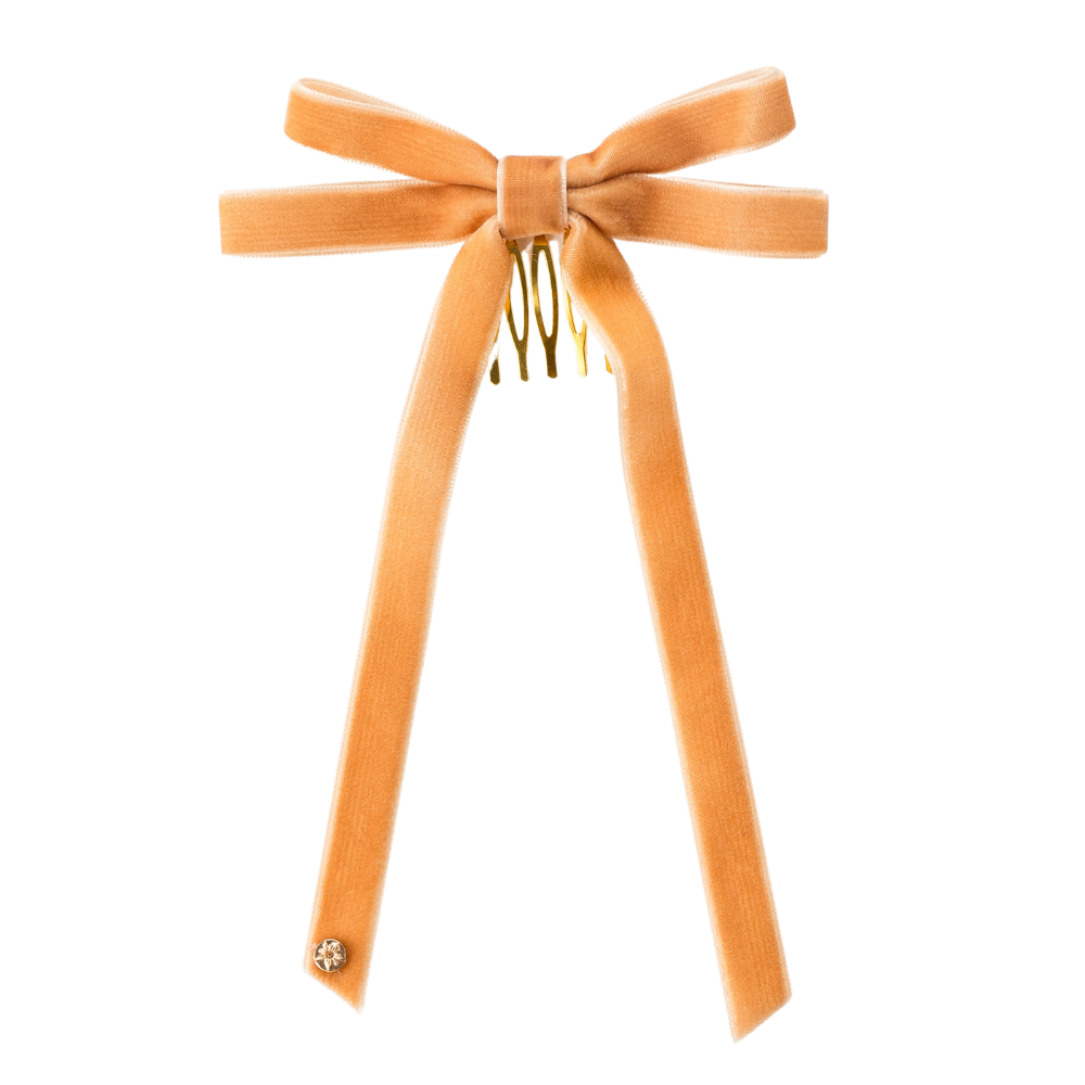 Viola Double Bow Comb - Tan